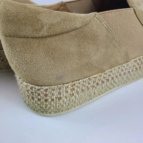 Vince Tan suede Saxon espadrilles Size 8 Comfort Casual Girls Day Adveture - Picture 8 of 11